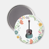 Gitarrenring Blume Magnet (Vorderseite/Rückseite)