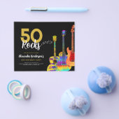 Gitarrenrock 50. Geburtstagsfeier Einladung Flyer (Einzeln)