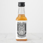 Gitarrenrock-Design Alkoholflaschenetikett (Vorderseite)