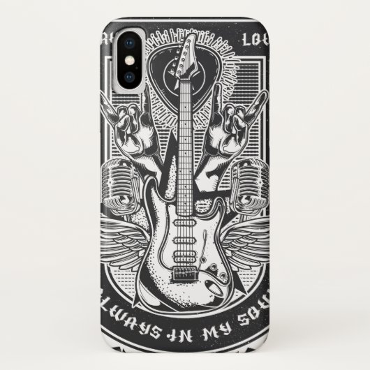 Gitarrenrock-Design Case-Mate iPhone Hülle (Rückseite)