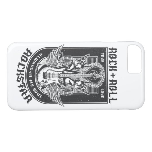 Gitarrenrock-Design Case-Mate iPhone Hülle (Rückseite (Horizontal))