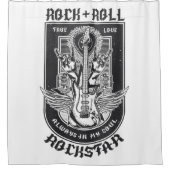 Gitarrenrock-Design Duschvorhang (Vorderseite)