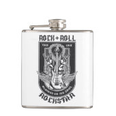 Gitarrenrock-Design Flachmann (Vorderseite)