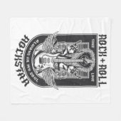 Gitarrenrock-Design Fleecedecke (Vorderseite (Horizontal))