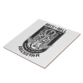 Gitarrenrock-Design Fliese (Seite)