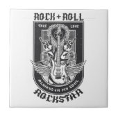 Gitarrenrock-Design Fliese (Vorderseite)