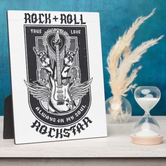 Gitarrenrock-Design Fotoplatte (Seite)