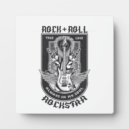 Gitarrenrock-Design Fotoplatte (Vorderseite)