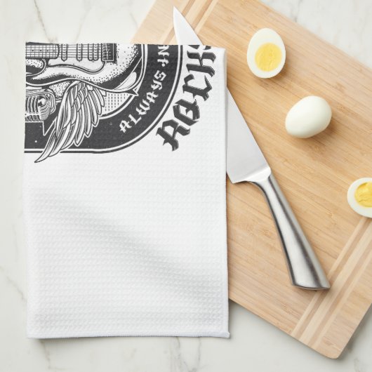 Gitarrenrock-Design Geschirrtuch (Viertel Falte)