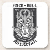 Gitarrenrock-Design Getränkeuntersetzer (Vorderseite)