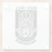 Gitarrenrock-Design Glasuntersetzer (Rückseite)