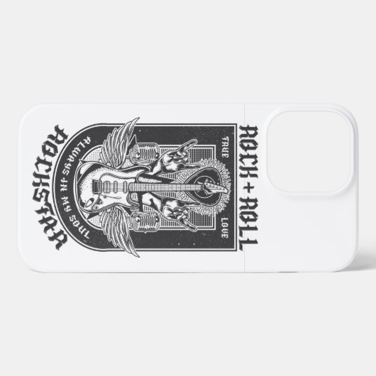 Gitarrenrock-Design iPhone Hülle (Rückseite (Horizontal))
