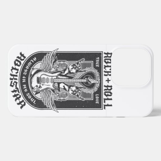 Gitarrenrock-Design iPhone Hülle (Rückseite (Horizontal))