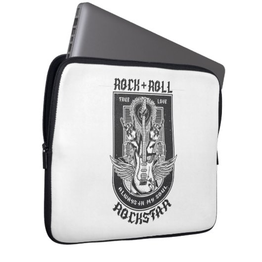 Gitarrenrock-Design Laptopschutzhülle (Vorne Rechts)