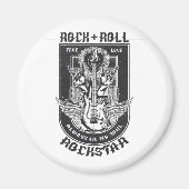 Gitarrenrock-Design Magnet (Vorne)