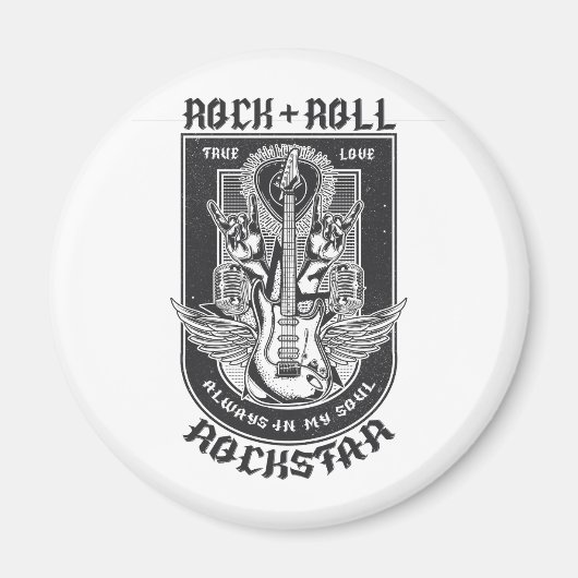 Gitarrenrock-Design Magnet (Vorne)