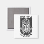 Gitarrenrock-Design Magnet (Vorderseite/Rückseite)