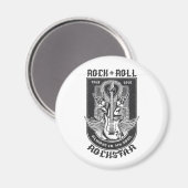 Gitarrenrock-Design Magnet (Vorderseite/Rückseite)