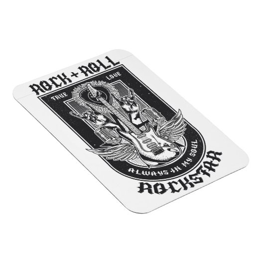 Gitarrenrock-Design Magnet (Rechte Seite)