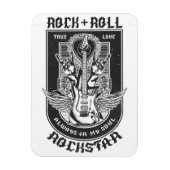 Gitarrenrock-Design Magnet (Vertikal)