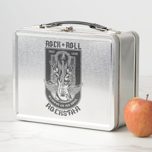 Gitarrenrock-Design Metall Brotdose (Beispiel)