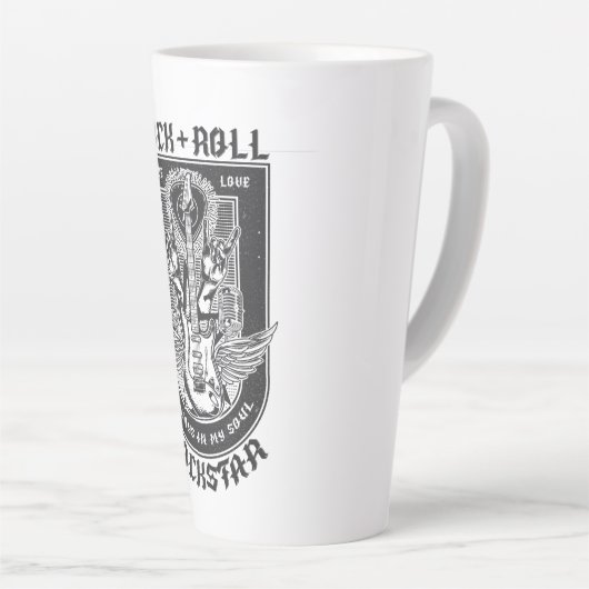 Gitarrenrock-Design Milchtasse (Rechte Ecke)
