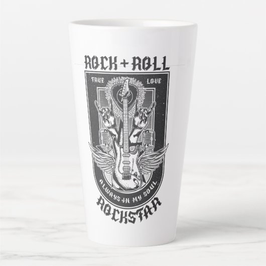 Gitarrenrock-Design Milchtasse (Vorderseite)