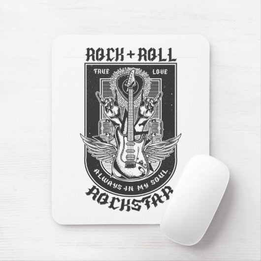 Gitarrenrock-Design Mousepad (Mit Mouse)