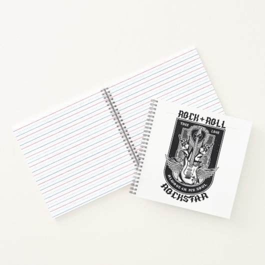 Gitarrenrock-Design Notizblock (Innenseite)