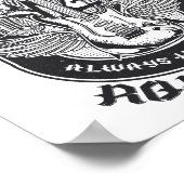 Gitarrenrock-Design Poster (Ecke)