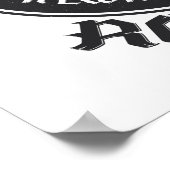 Gitarrenrock-Design Poster (Ecke)