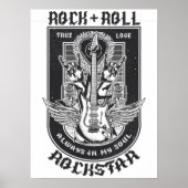 Gitarrenrock-Design Poster (Vorne)