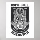 Gitarrenrock-Design Poster (Vorne)