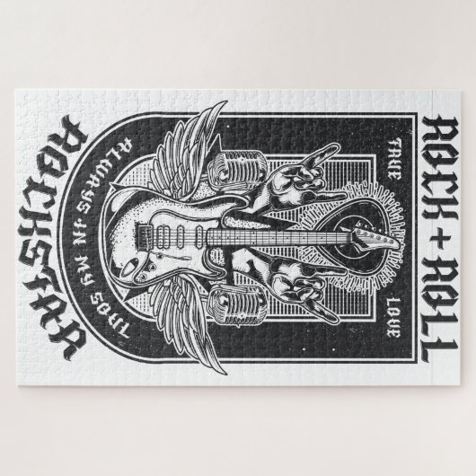 Gitarrenrock-Design Puzzle (Horizontal)