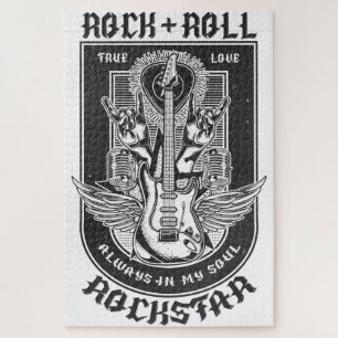 Gitarrenrock-Design Puzzle