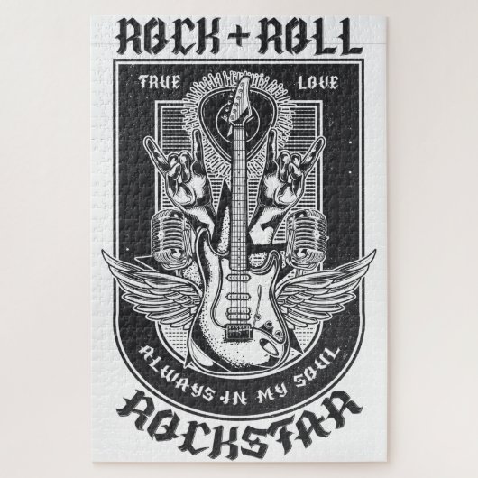 Gitarrenrock-Design Puzzle (Vertikal)
