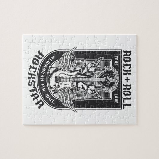 Gitarrenrock-Design Puzzle (Horizontal)