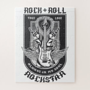 Gitarrenrock-Design Puzzle