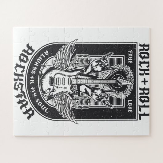 Gitarrenrock-Design Puzzle (Horizontal)