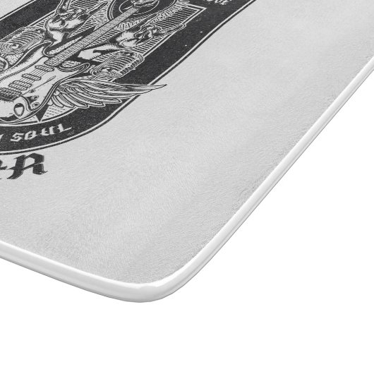 Gitarrenrock-Design Schneidebrett (Ecke)
