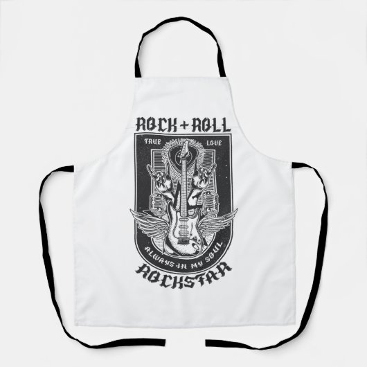 Gitarrenrock-Design Schürze (Vorderseite)
