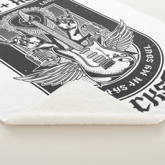 Gitarrenrock-Design Sherpadecke (3/4)