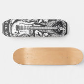 Gitarrenrock-Design Skateboard (Horizontal)
