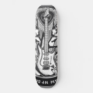 Gitarrenrock-Design Skateboard