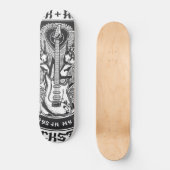 Gitarrenrock-Design Skateboard (Vorderseite)