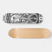 Gitarrenrock-Design Skateboard (Horizontal)