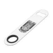 Gitarrenrock-Design Speed Flaschenöffner (Rückseite Schrägansicht)