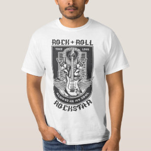 Gitarrenrock-Design T-Shirt