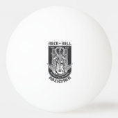 Gitarrenrock-Design Tischtennisball (Rückseite)