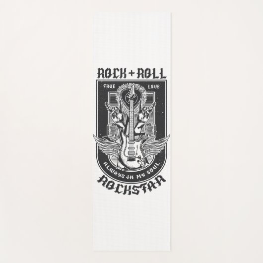 Gitarrenrock-Design Yogamatte (Vorderseite)